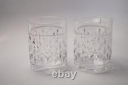 2/Pair Ralph Lauren Aston Double Old Fashioned Rocks Crystal Whiskey Glass RLL