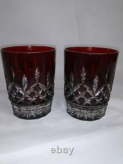 2 (RARE) 2004 Waterford Double Old Fashioned Glasses New in Original Box