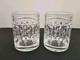 2 Ralph Lauren Aston Double Old Fashioned Rocks Crystal Whiskey Glass Signed RLL
