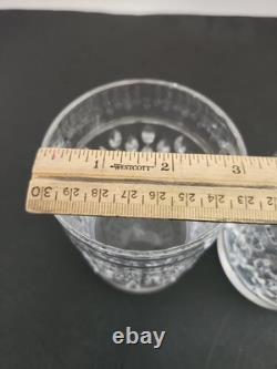 2 Ralph Lauren Aston Double Old Fashioned Rocks Crystal Whiskey Glass Signed RLL