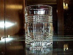 2 Ralph Lauren Crystal Glen Plaid Double Old Fashioned Glasses-yellowstone-euc