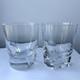 2 Rogaska Gallia Restoration Hardware Crystal Glass Double Old Fashioned 4 1/4
