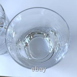 2 Rogaska Gallia Restoration Hardware Crystal Glass Double Old Fashioned 4 1/4