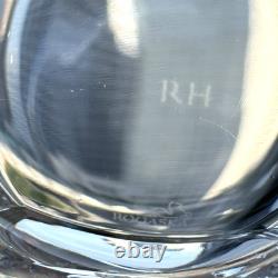 2 Rogaska Gallia Restoration Hardware Crystal Glass Double Old Fashioned 4 1/4