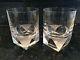 2 Rosenthal Double Old Fashioned Glass Signed-Excellent