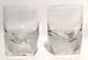 2 Rosenthal Skal Clear Crystal Double Old Fashioned Glasses