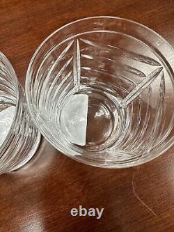 2 TIFFANY & CO. Crystal SWAG Double Old Fashioned Glasses