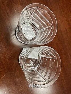 2 TIFFANY & CO. Crystal SWAG Double Old Fashioned Glasses