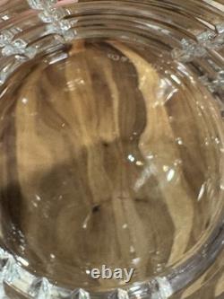 (2)Tiffany & Co. Plaid Crystal Double Old Fashioned Tumbler, 3 5/8H, Pre-owned