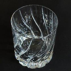2 (Two) MIKASA OLYMPUS Cut Lead Crystal DBL Old Fashioned Glasses RETIRED