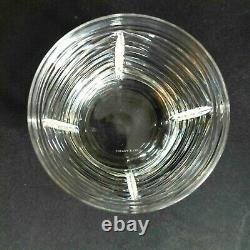 2 (Two) TIFFANY & CO SWAG Cut Crystal DBL Old Fashioned Glasses-Signed DISCONT