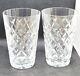 2 Vintage WATERFORD LISMORE DOUBLE OLD FASHIONED GLASSES TUMBLERS 5 Tall