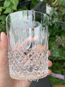 2 Vintage Waterford Crystal Colleen Double Old Fashioned Tumbler Glasses 4 3/8