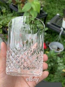 2 Vintage Waterford Crystal Colleen Double Old Fashioned Tumbler Glasses 4 3/8