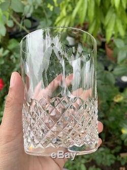 2 Vintage Waterford Crystal Colleen Double Old Fashioned Tumbler Glasses 4 3/8