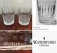 2 WATERFORD CRYSTAL Ballybay Double Old-Fashioned 12 oz. Flat Tumblers IRELAND