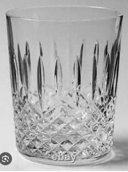 2 WATERFORD CRYSTAL Ballybay Double Old-Fashioned 12 oz. Flat Tumblers IRELAND