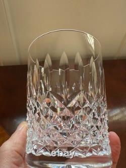 2 WATERFORD CRYSTAL Ballybay Double Old-Fashioned 12 oz. Flat Tumblers IRELAND