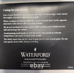 2 WATERFORD CRYSTAL LISMORE DOUBLE OLD FASHIONED GLASSES 12 OZ With STORAGE BOX