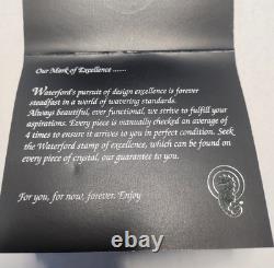 2 WATERFORD CRYSTAL LISMORE DOUBLE OLD FASHIONED GLASSES 12 OZ With STORAGE BOX