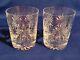 (2) WATERFORD Congratulations Crystal Double Old Fashioned Glasses MINT