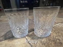 2 WATERFORD Crystal COLLEEN 4 3/8 DOUBLE OLD FASHIONED TUMBLERS 12 oz