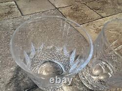 2 WATERFORD Crystal COLLEEN 4 3/8 DOUBLE OLD FASHIONED TUMBLERS 12 oz