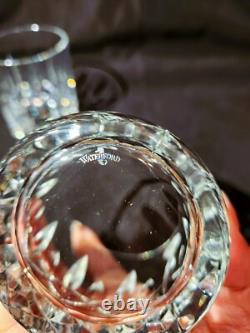(2) WATERFORD Crystal MOURNE Double Old Fashioned Whiskey Glasses MINT Retir