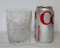 2 WATERFORD Cut Crystal Millennium 5 TOASTS Double Old Fashioned Rocks Glasses