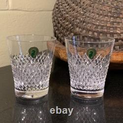 2 Waterford Crystal Alana Essence 4 Double Old Fashioned Glasses withTags & Box 2 Waterford Crystal Alana Essence 4 Double Old Fashioned Glasses withTags & Box