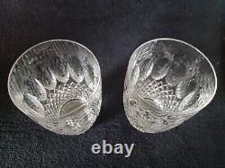 2 Waterford Crystal COLLEEN Double Old-Fashioned Whiskey Glasses 4 1/4 Tumblers