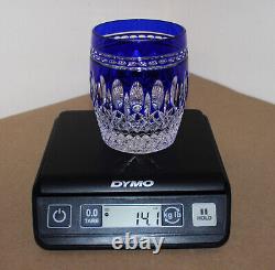 2- Waterford Crystal Clarendon Cobalt (DOF) Double Old Fashioned Glasses 4- NIB