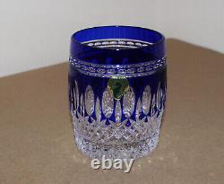 2- Waterford Crystal Clarendon Cobalt (DOF) Double Old Fashioned Glasses 4- NIB