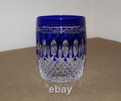 2- Waterford Crystal Clarendon Cobalt (DOF) Double Old Fashioned Glasses 4- NIB