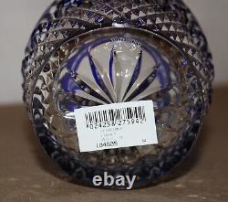 2- Waterford Crystal Clarendon Cobalt (DOF) Double Old Fashioned Glasses 4- NIB