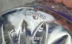 2 Waterford Crystal Clarendon Double Old Fashioned Glasses Cobalt Blue New