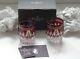 2 Waterford Crystal Clarendon Double Old Fashioned Tumbler Glasses Ruby Red