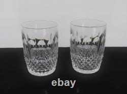 2 Waterford Crystal Colleen 10oz Flat Tumbler Double Old Fashioned 4 1/4