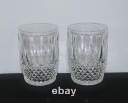 2 Waterford Crystal Colleen 10oz Flat Tumbler Double Old Fashioned 4 1/4