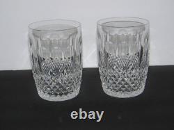 2 Waterford Crystal Colleen 10oz Flat Tumbler Double Old Fashioned 4 1/4