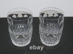 2 Waterford Crystal Colleen 10oz Flat Tumbler Double Old Fashioned 4 1/4