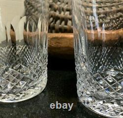 2 Waterford Crystal Colleen 4 3/8 Double Old Fashioned Tumblers Ireland XLNT