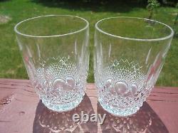2 Waterford Crystal Colleen Double Old Fashioned Tumblers 4 7/16
