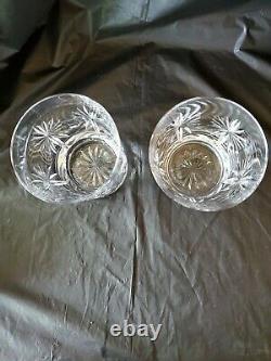2 Waterford Crystal Congratulations Double Old Fashioned Tumblers