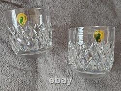 2 Waterford Crystal Dorrance Double Old Fashioned Glass DOF