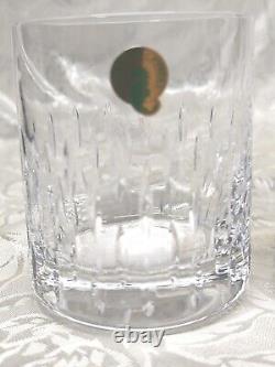 #2 Waterford Crystal Double Old Fashioned Enis whiskey scotch Glasses Set of 2