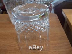 2 Waterford Crystal HAPPY BIRTHDAY Double Old Fashioned Glasses-Candles