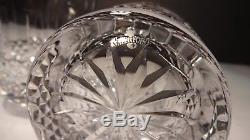 2 Waterford Crystal Happy Birthday Double Old Fashioned Tumbler Glasses