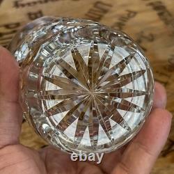 2 Waterford Crystal Lismore Double Old Fashioned Tumbler Glasses 4-3/8 MINT