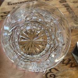2 Waterford Crystal Lismore Double Old Fashioned Tumbler Glasses 4-3/8 MINT
